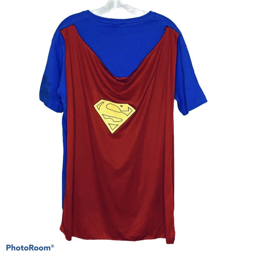 Rubies Superman Women's T-Shirt Red Cape Crew Neck Halloween‎ Costume M - Picture 3 of 3
